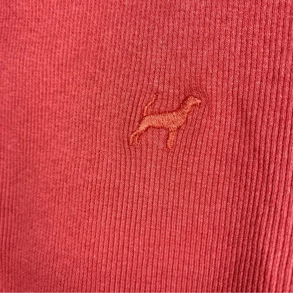 NWT : VINTAGE : Beagle size XS : Y2K rust red ribbed embroidered casual tank top - Picture 4 of 8